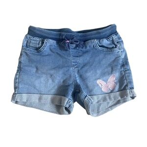 Cat & Jack Girl’s Denim Shorts with Butterfly Size L (10-12)